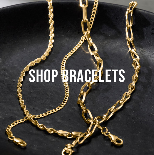 Shop Bracelets. Image Featuring Canaria Gold Bracelets
